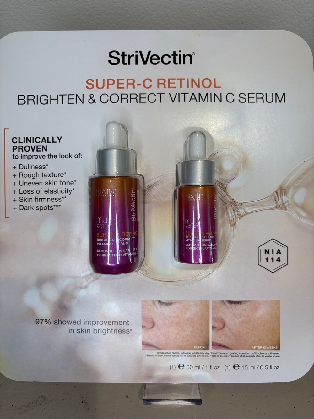 StriVectin Super-C Retinol Brighten & Correct Vitamin C Serum Duo 1.0 & 0.5 oz